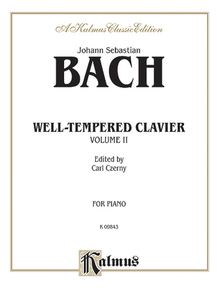 Book cover for The Well-Tempered Clavier, Volume 2