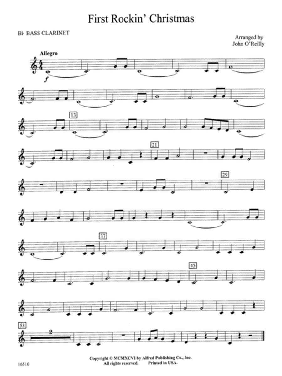 First Rockin' Christmas: B-flat Bass Clarinet