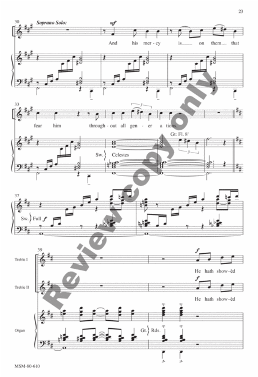 Evensong Unison Choir scores gallery preview page 56