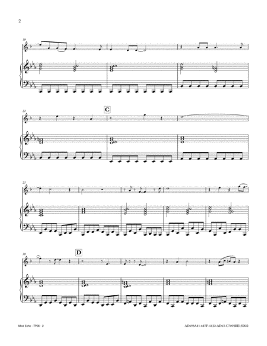 Mind Echo Trumpet Solo scores gallery preview page 2