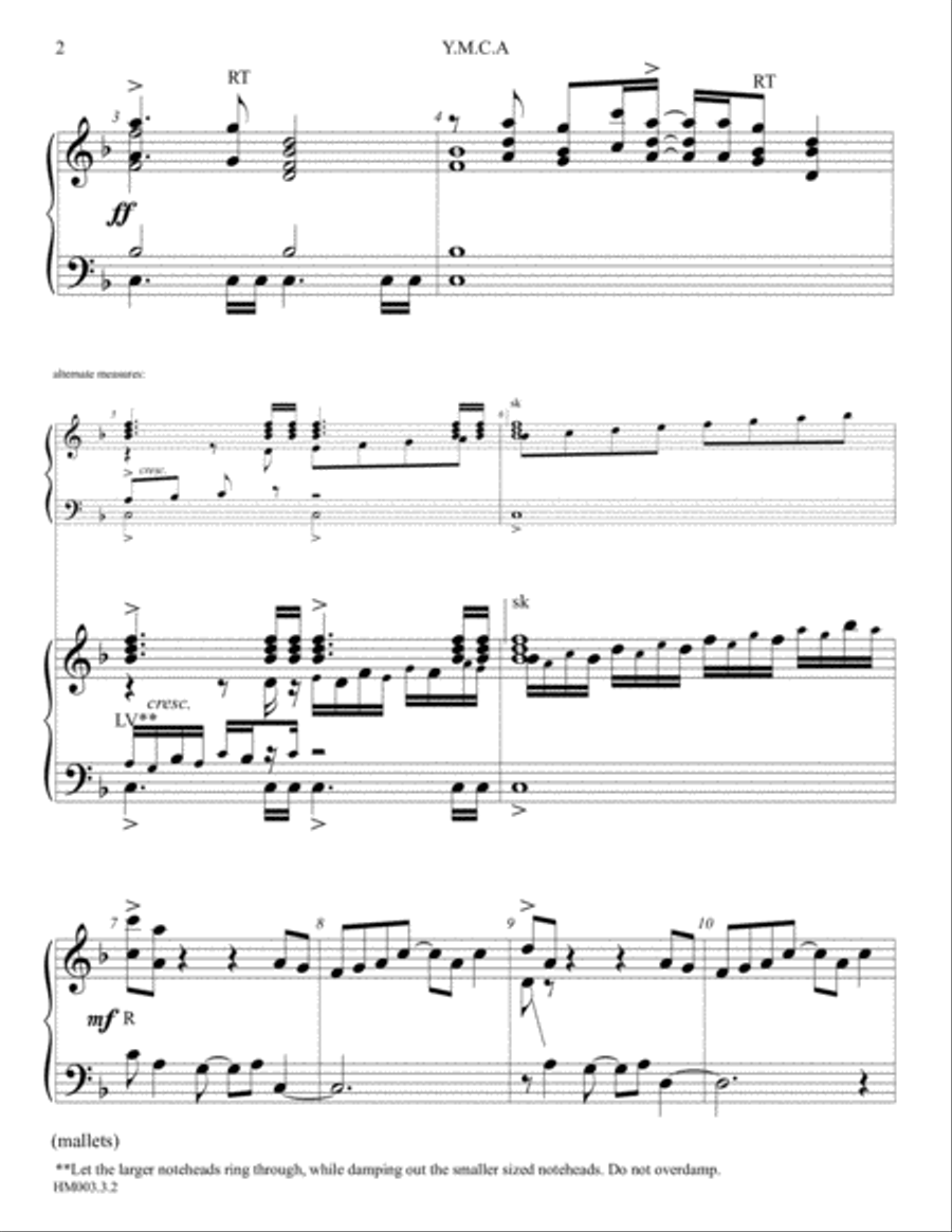 Y.M.C.A. Handbell Choir scores gallery preview page 2