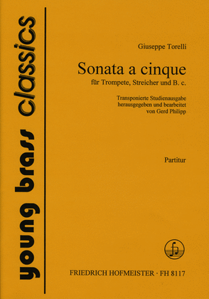 Sonate a cinque fur Trompete, Streicher und B.c. / Partitur