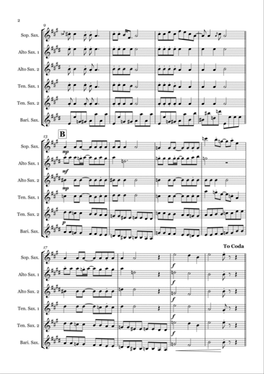 Lady Madonna Woodwind Ensemble scores gallery preview page 2