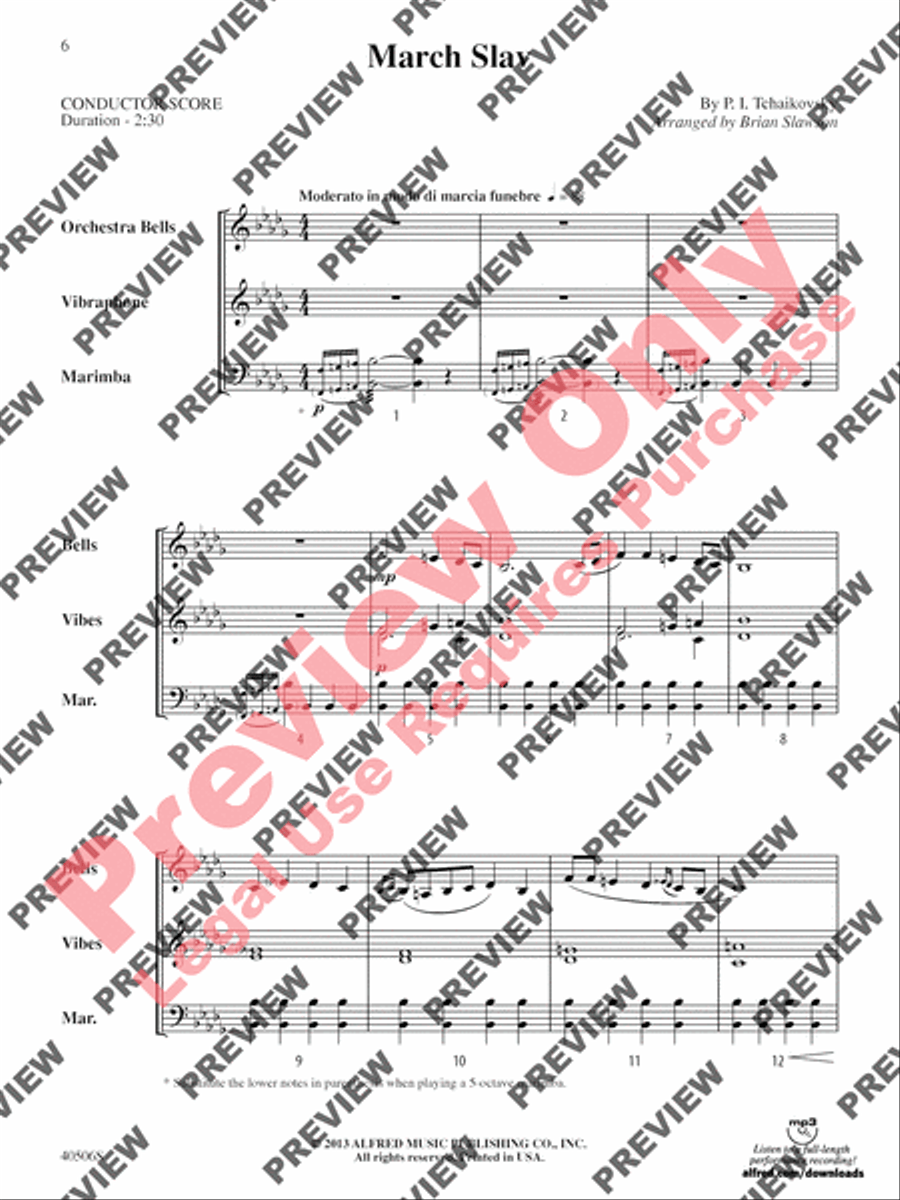 Classic Mallet Trios -- Tchaikovsky Small Ensemble scores gallery preview page 27