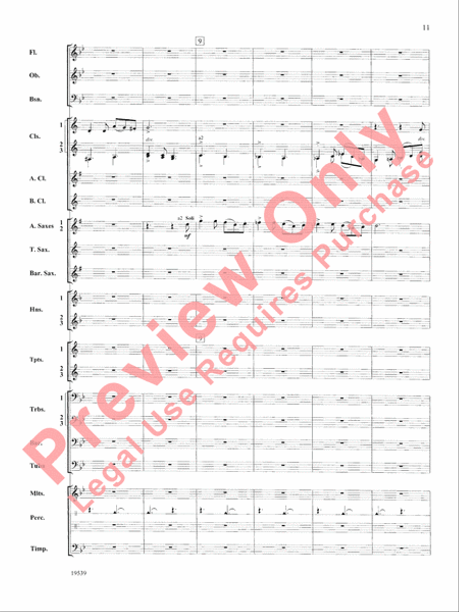 Two Irish Sketches Concert Band scores gallery preview page 12