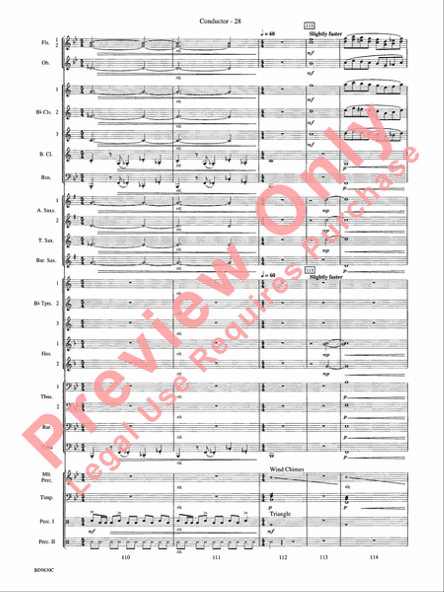 The Spirit of Orpheus (A Sinfonian Celebration) Concert Band scores gallery preview page 31