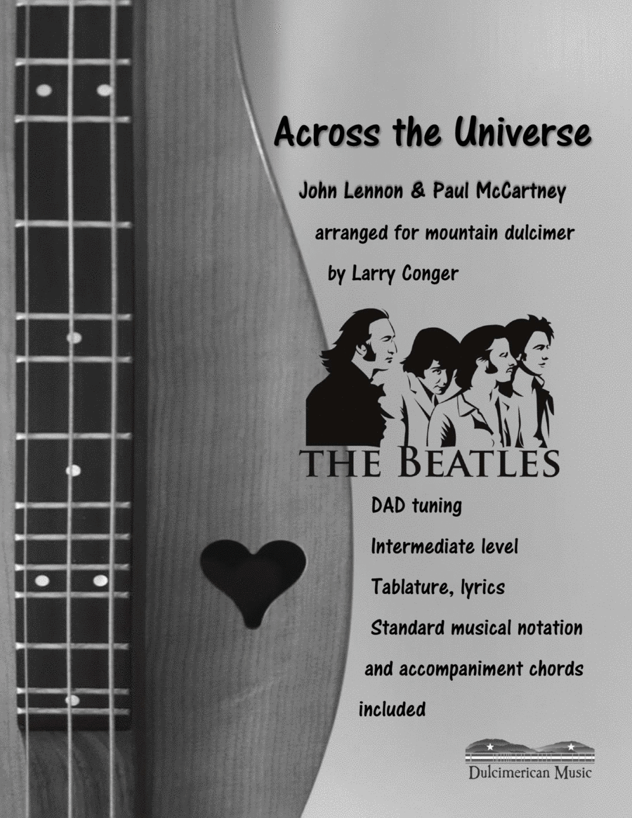 Across The Universe Dulcimer scores gallery preview page 1
