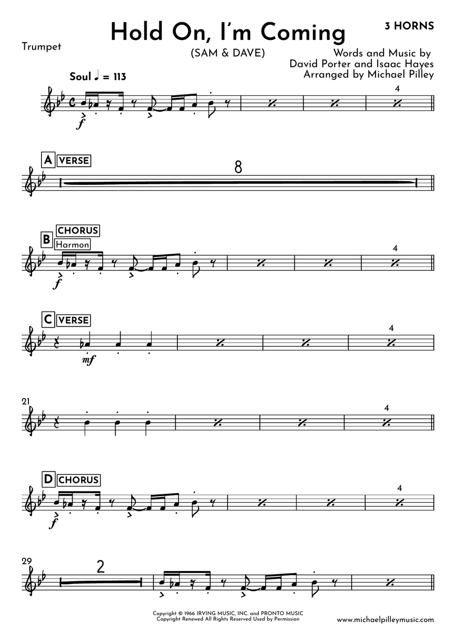 Hold On I'm Comin' Small Ensemble scores gallery preview page 2