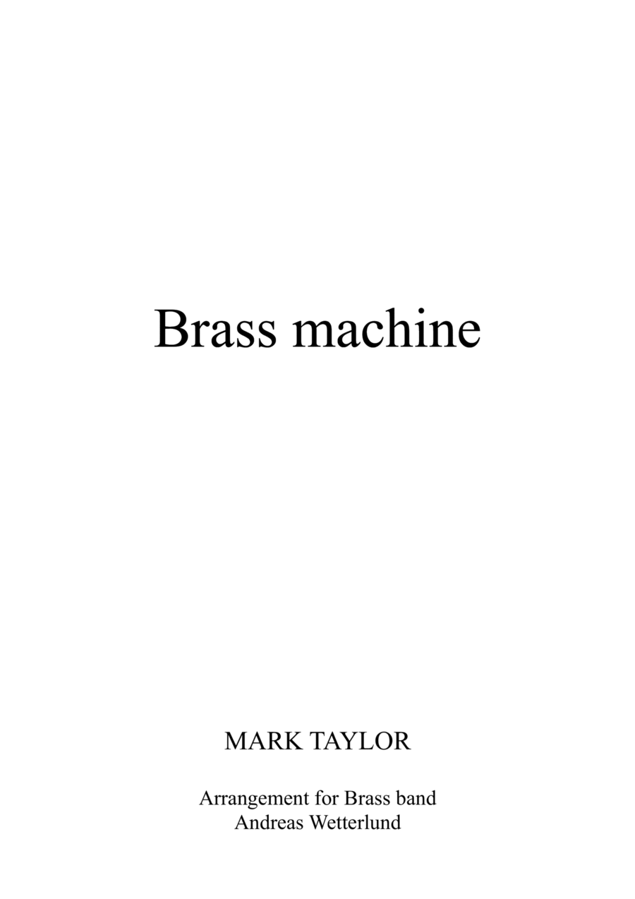 Brass Machine Brass Band scores gallery preview page 1
