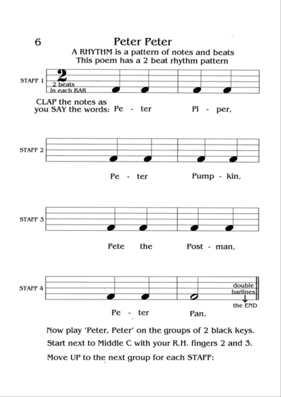 Me & Middle C Book 1 Piano Method scores gallery preview page 6