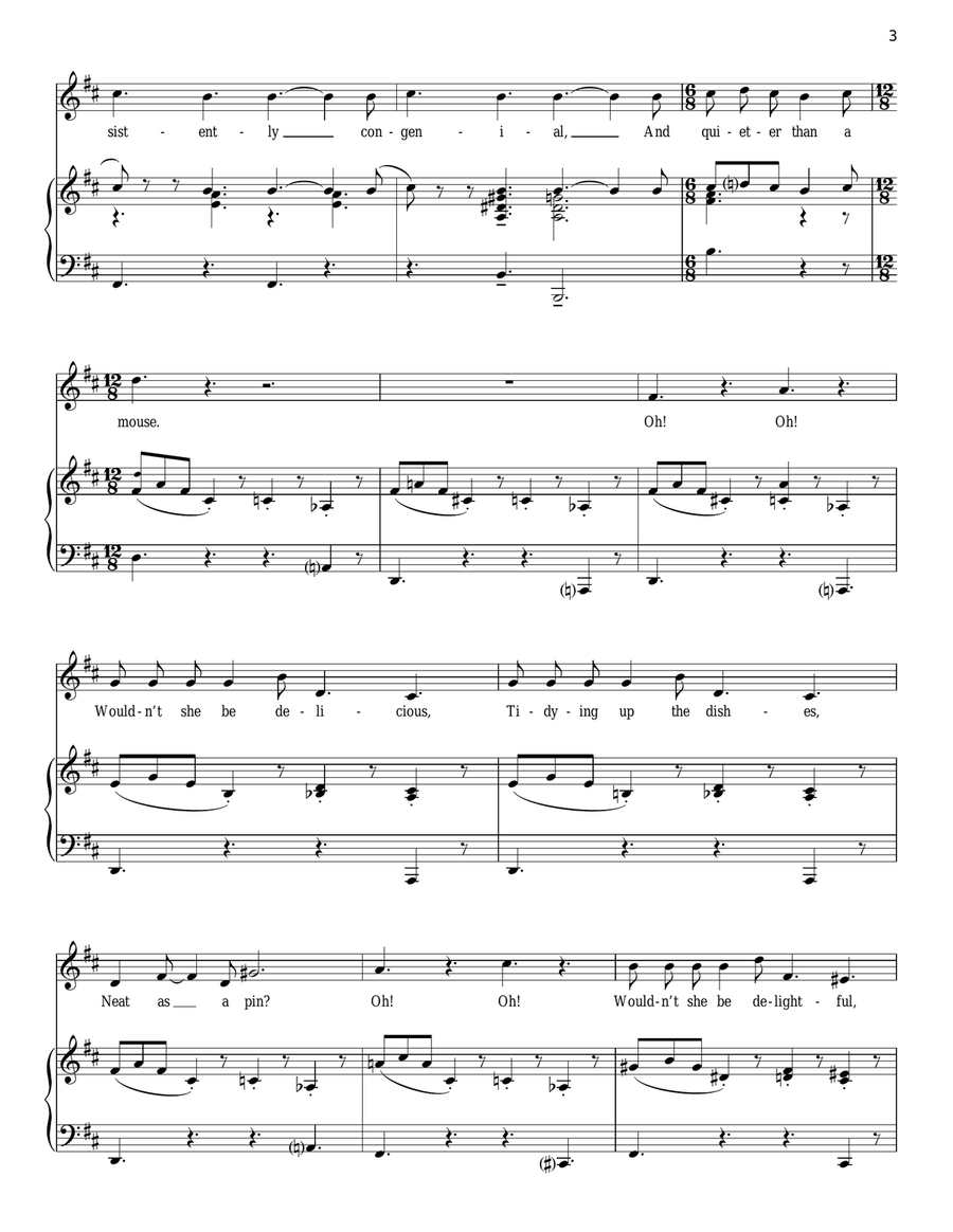 Everybody Ought To Have A Maid Piano, Vocal scores gallery preview page 3