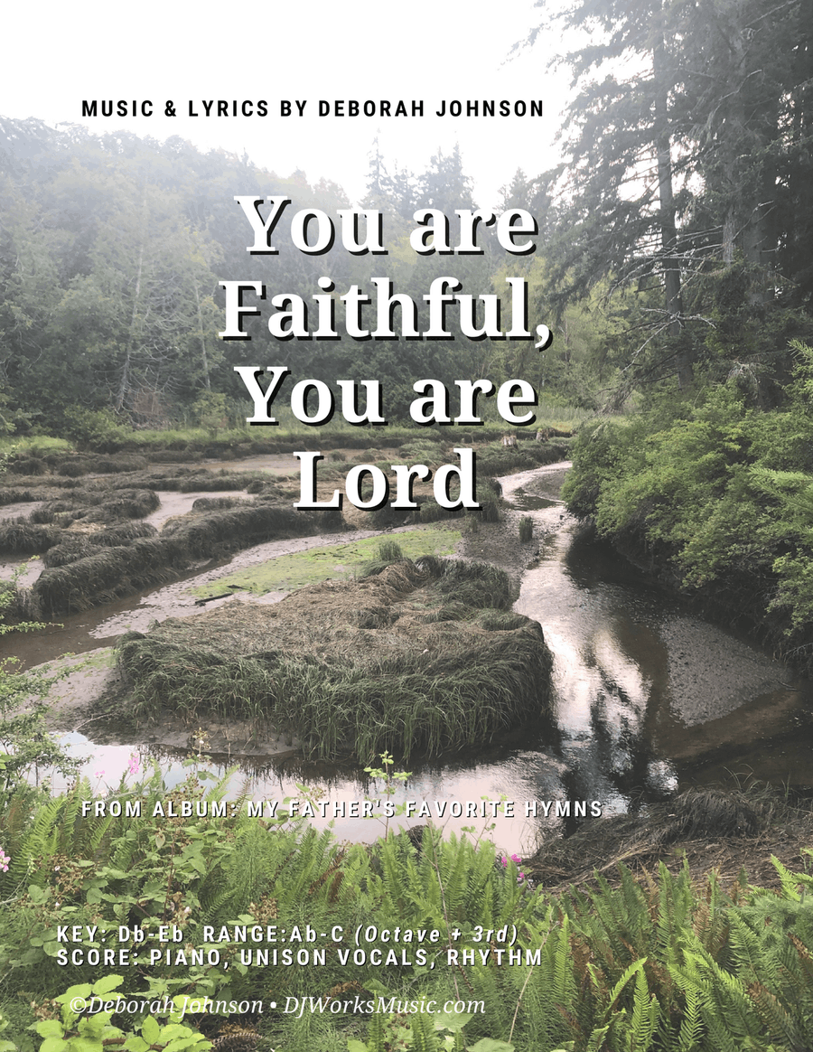 You are Faithful, You are Lord Unison Choir scores gallery preview page 1