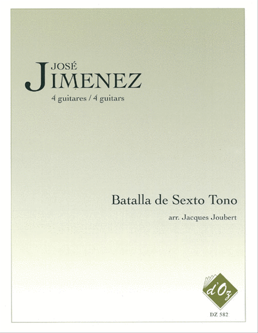 Batalla de sexto tono Batalla de sexto tono Guitar Ensemble scores gallery preview page 1