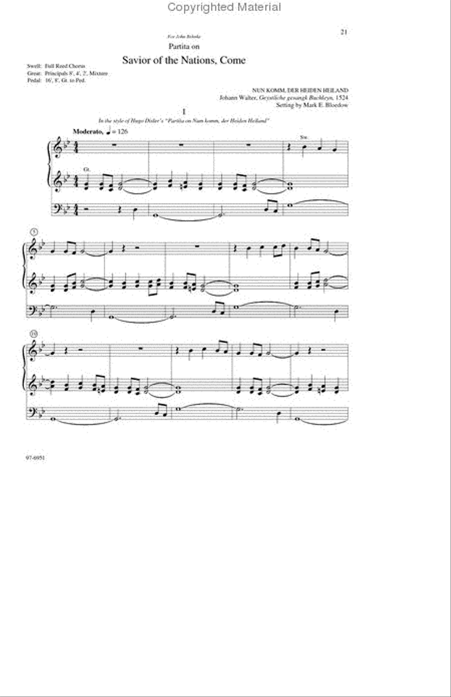He Comes to Us Organ scores gallery preview page 6