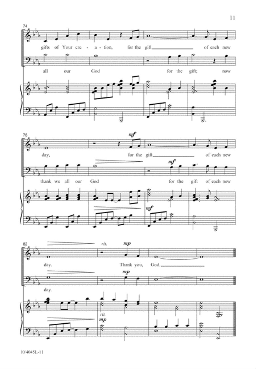 Simple Thanks Simple Thanks 2-Part scores gallery preview page 11