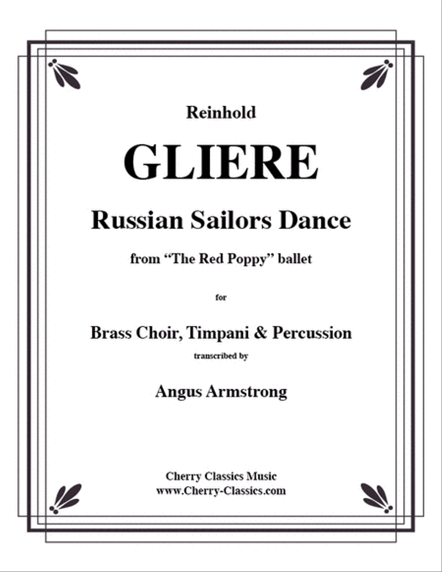 Russian Sailors’ Dance Brass Ensemble Percussion scores gallery preview page 1