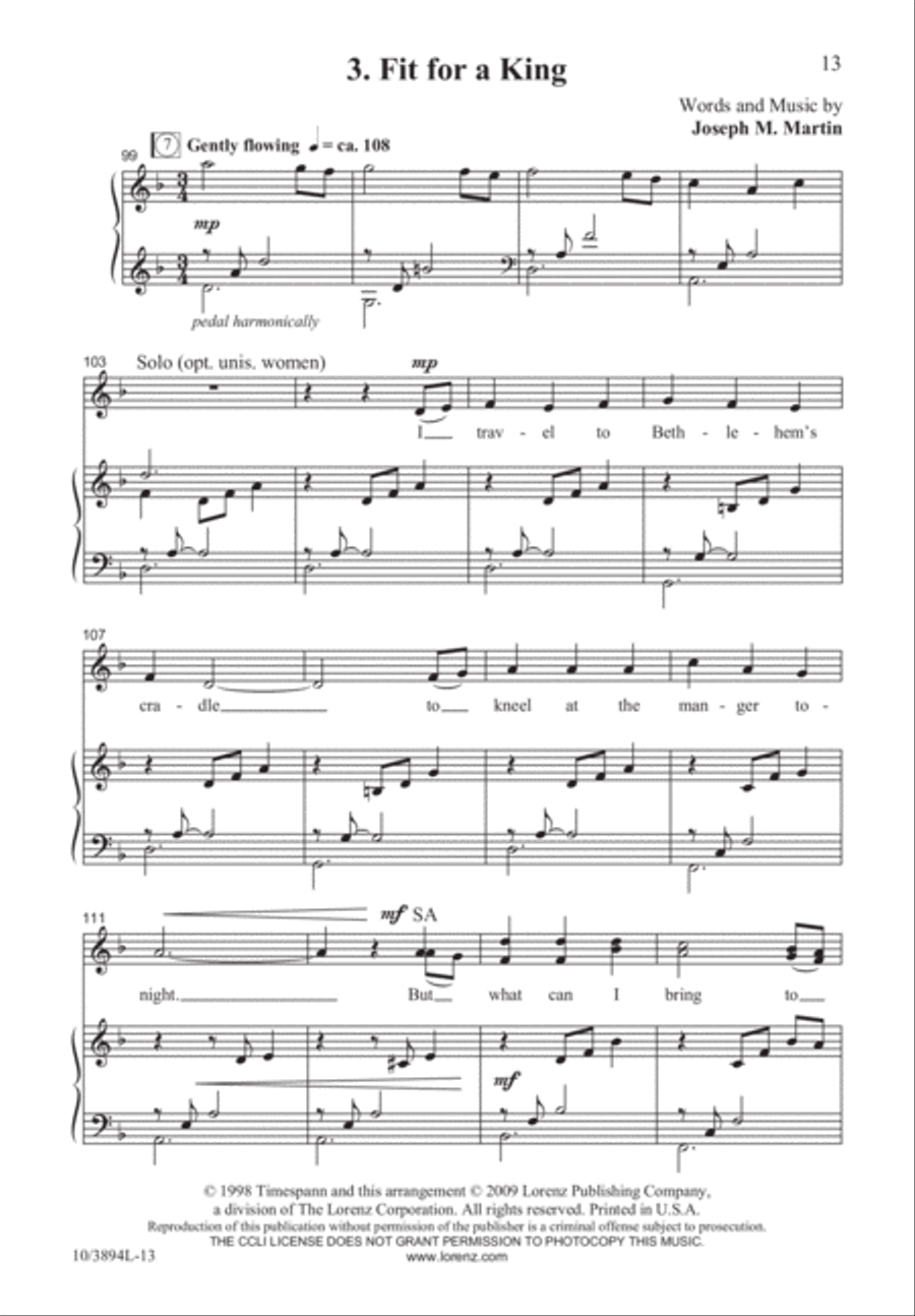 The Birth of a King The Birth of a King 3-Part scores gallery preview page 14