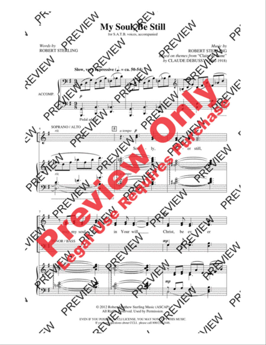 My Soul, Be Still My Soul, Be Still 4-Part scores gallery preview page 2