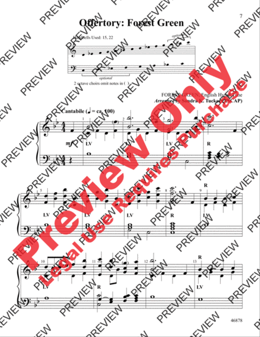 An English Hymn Sketchbook Handbell Choir scores gallery preview page 7
