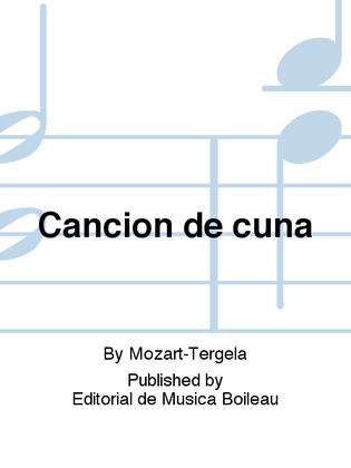 Book cover for Cancion de cuna