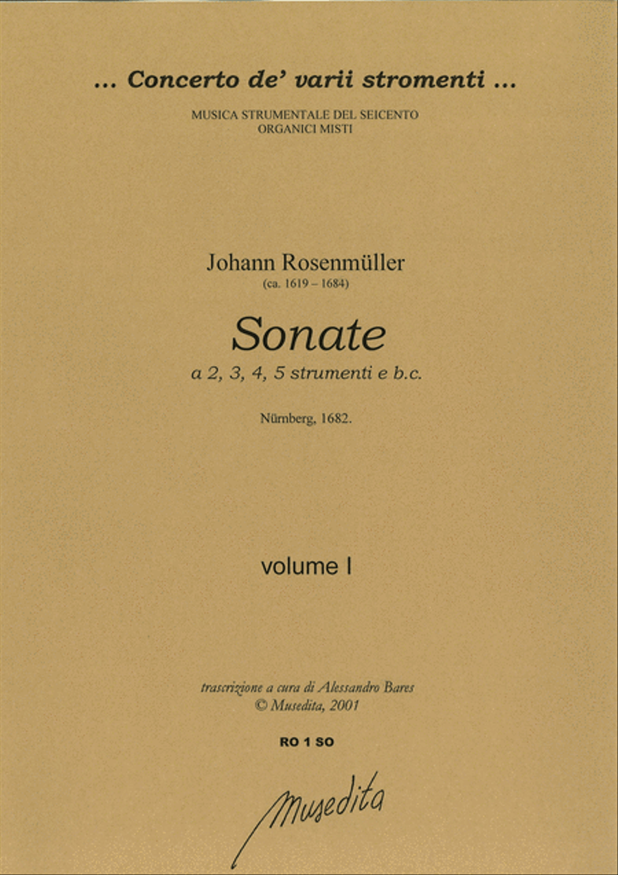 Sonate (Nurnberg, 1682) Basso Continuo scores gallery preview page 1