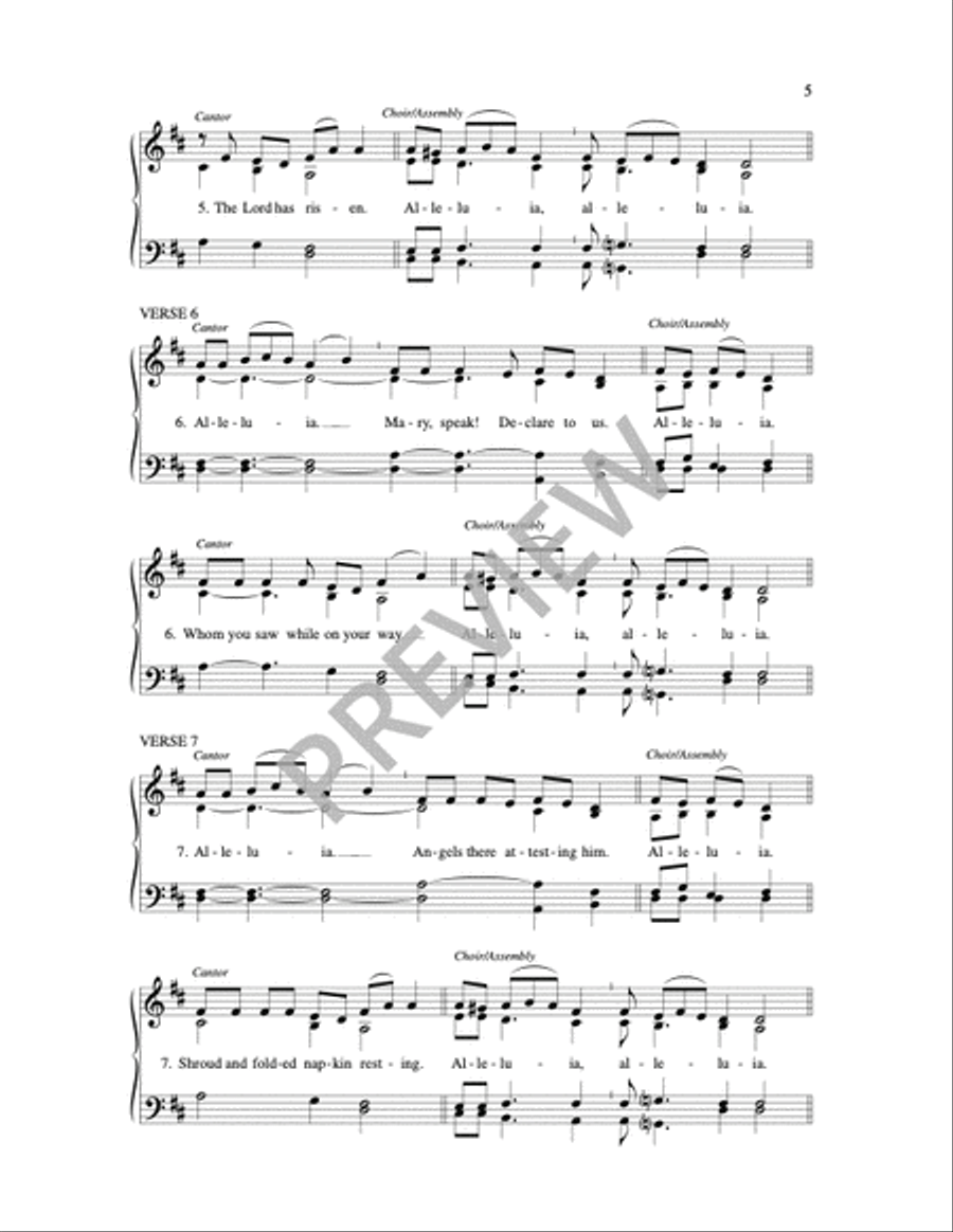 Paschal Responsory Paschal Responsory Easter scores gallery preview page 4