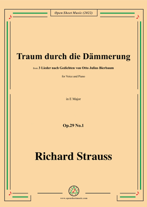Richard Strauss-Traum durch die Dämmerung,in E Major