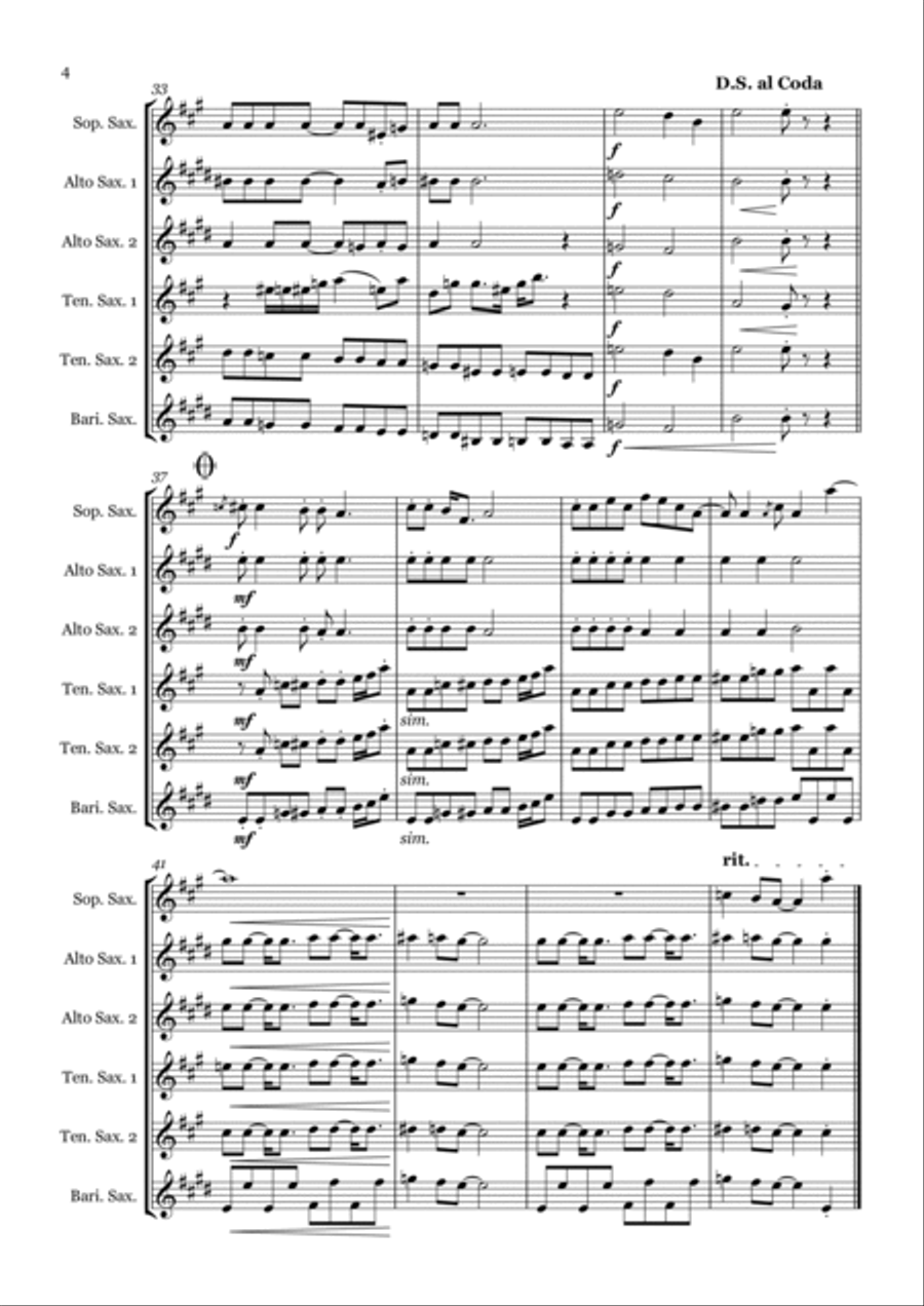 Lady Madonna Woodwind Ensemble scores gallery preview page 4