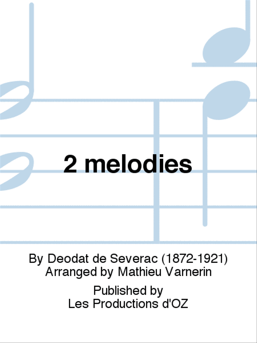 2 mélodies Classical Guitar scores gallery preview page 1