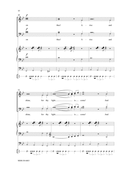 Arise and Shine! (Choral Score)