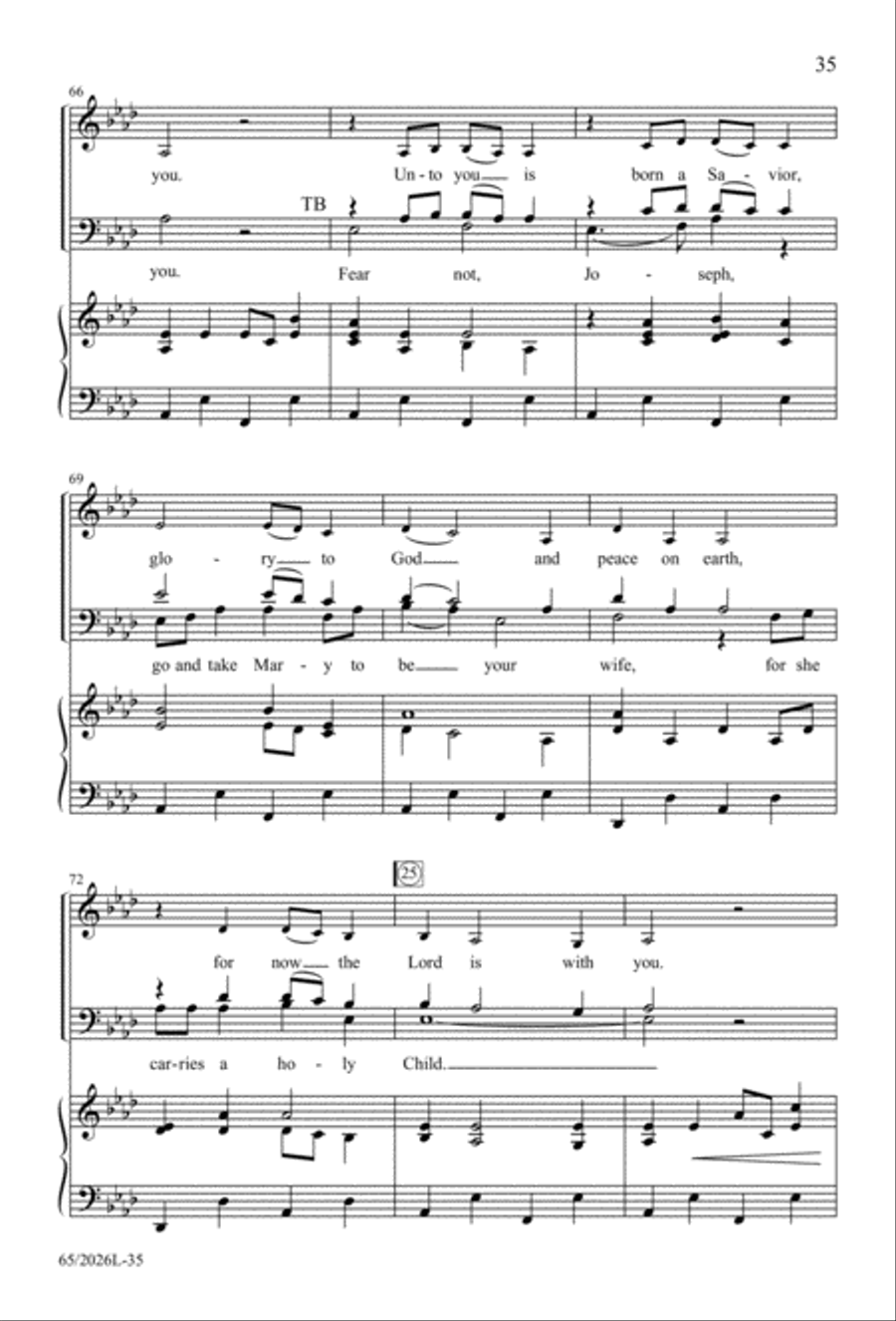 Night of the Father's Love 4-Part scores gallery preview page 36
