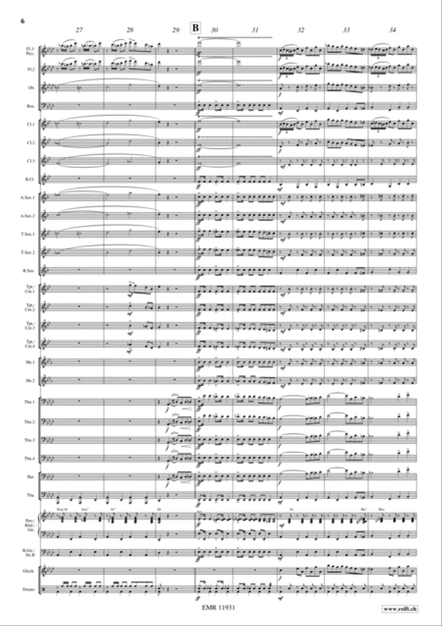 Giulietta Degli Spiriti Concert Band scores gallery preview page 7