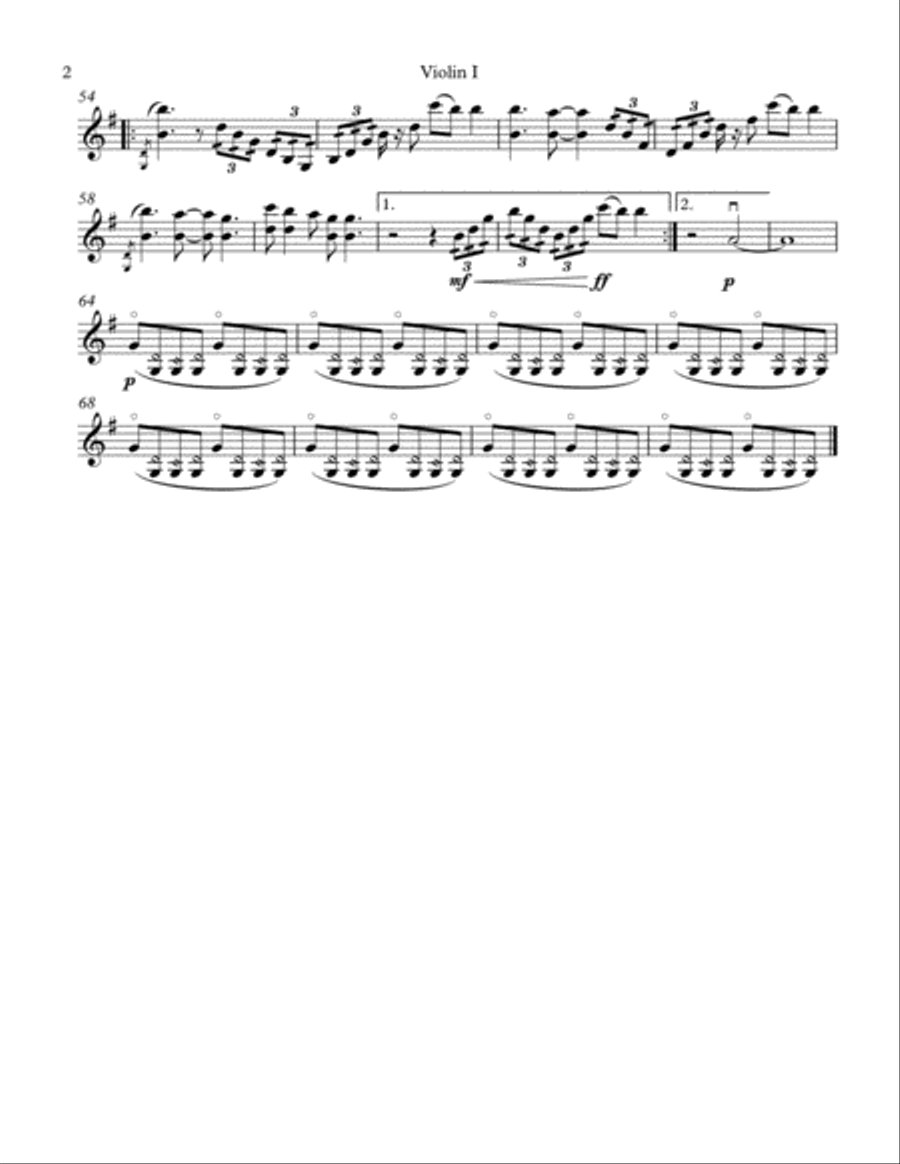Chasing Cars String Quartet scores gallery preview page 2