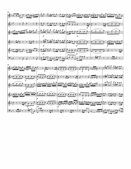 Brandenburg concerto no.3, BWV 1048 (arrangement for 6 recorders)