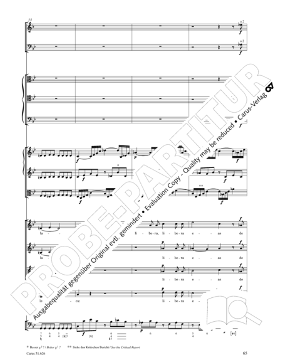 Missa longa in C major (Missa longa in C) 4-Part scores gallery preview page 77