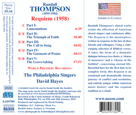 Randall Thompson: Requiem