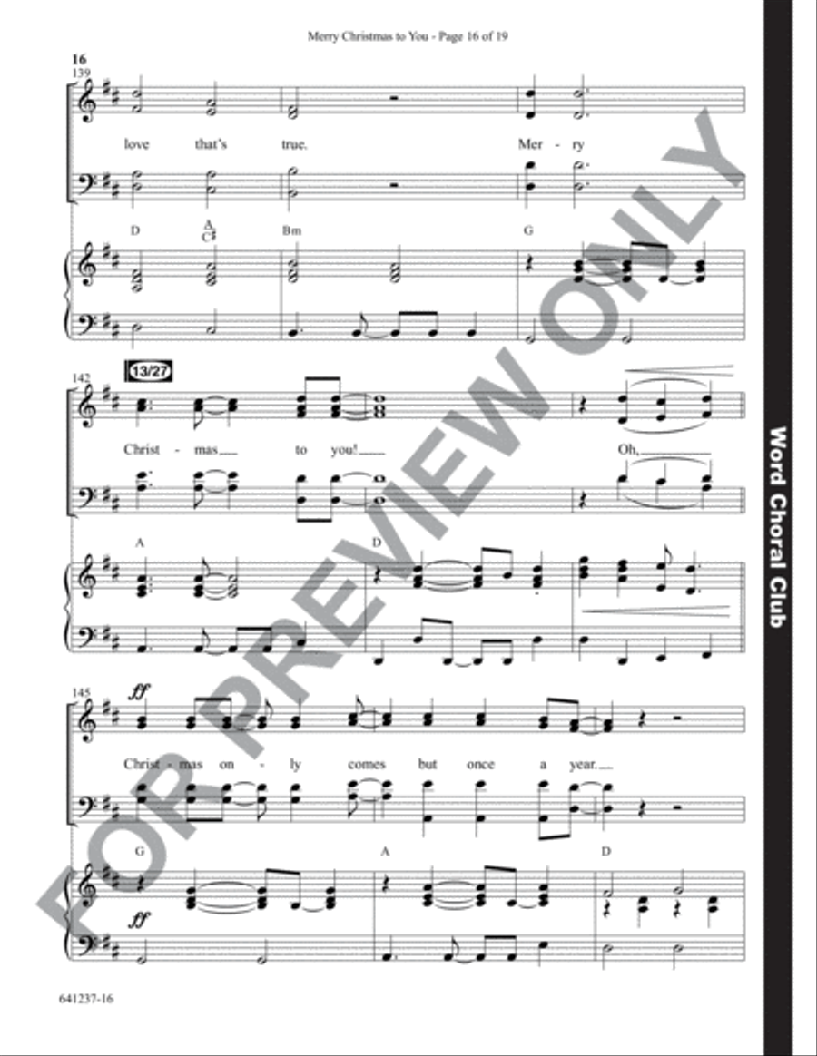 Merry Christmas to You - Anthem Choir scores gallery preview page 17