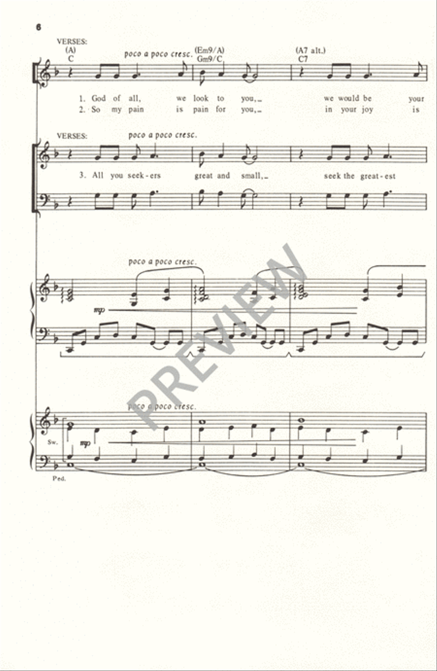 We Are Many Parts - Haugen 4-Part scores gallery preview page 6