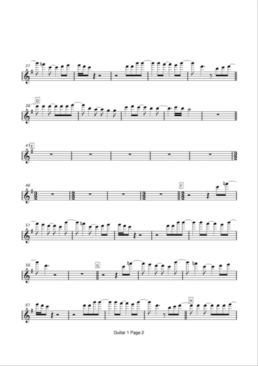 If You Leave Me Now Guitar Ensemble scores gallery preview page 4