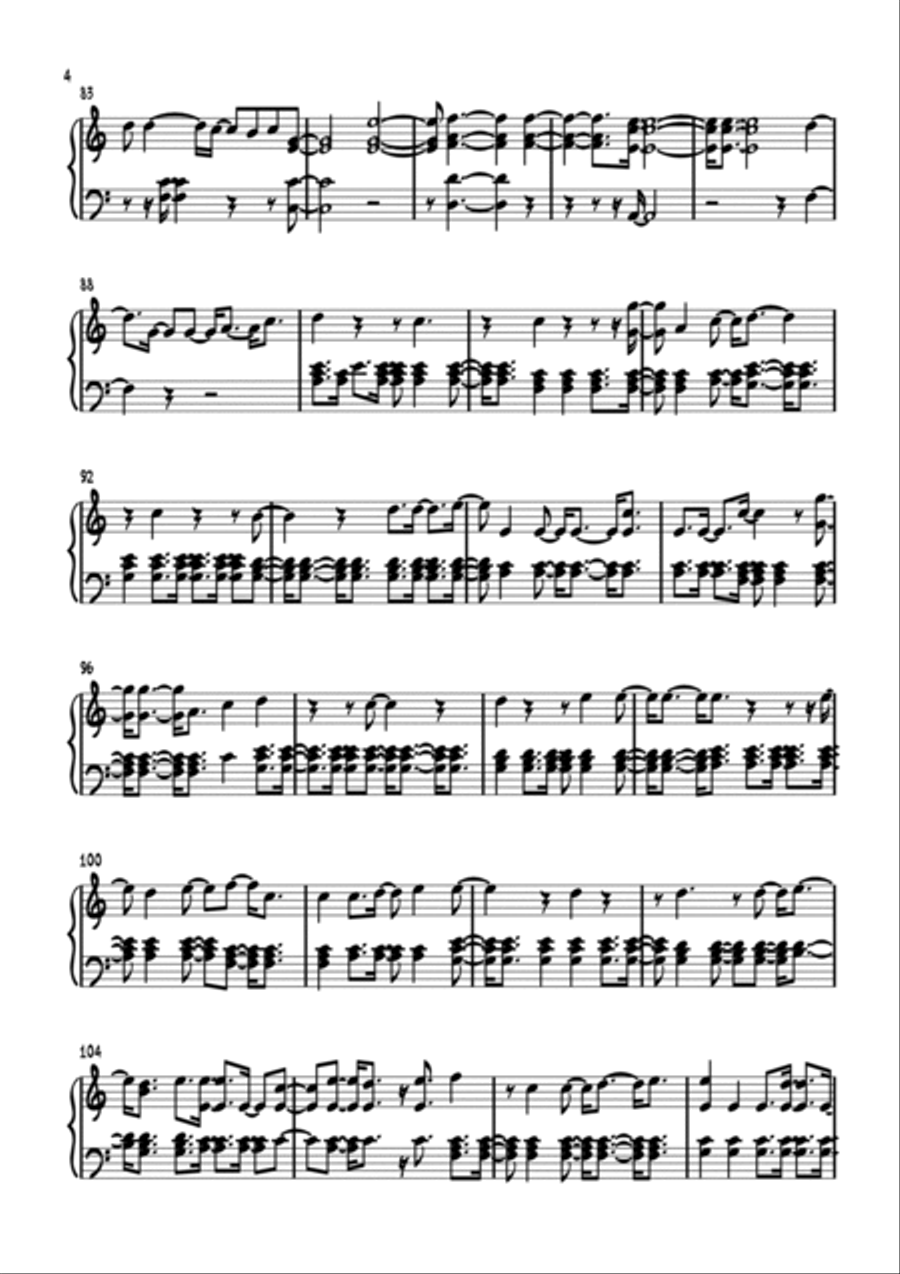 Run To The Father Piano Solo scores gallery preview page 4