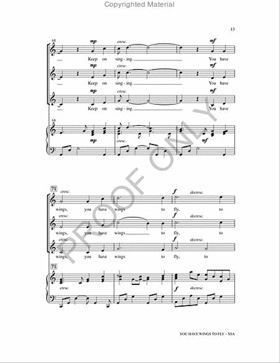 You Have Wings To Fly 3-Part scores gallery preview page 13