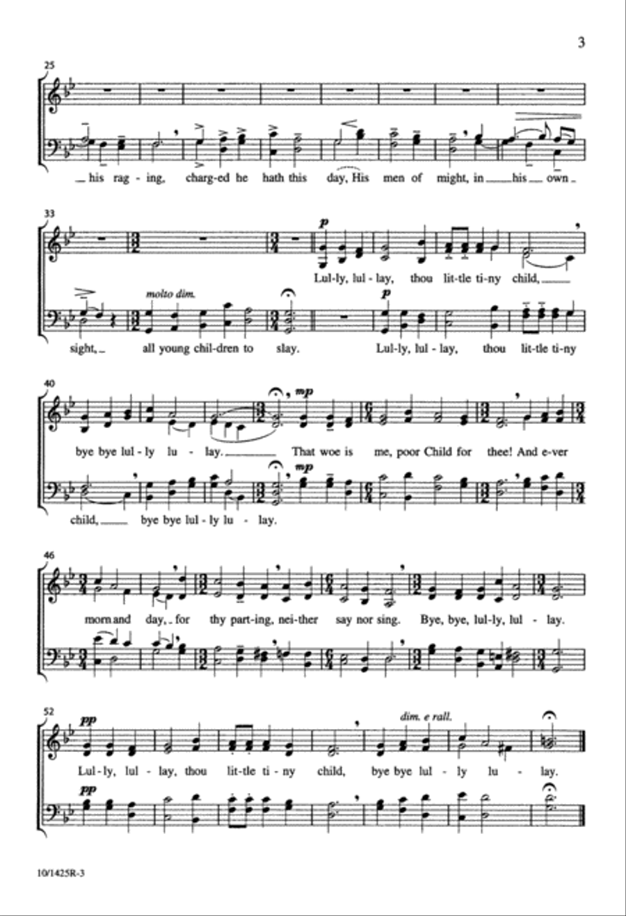 Coventry Carol 4-Part scores gallery preview page 3