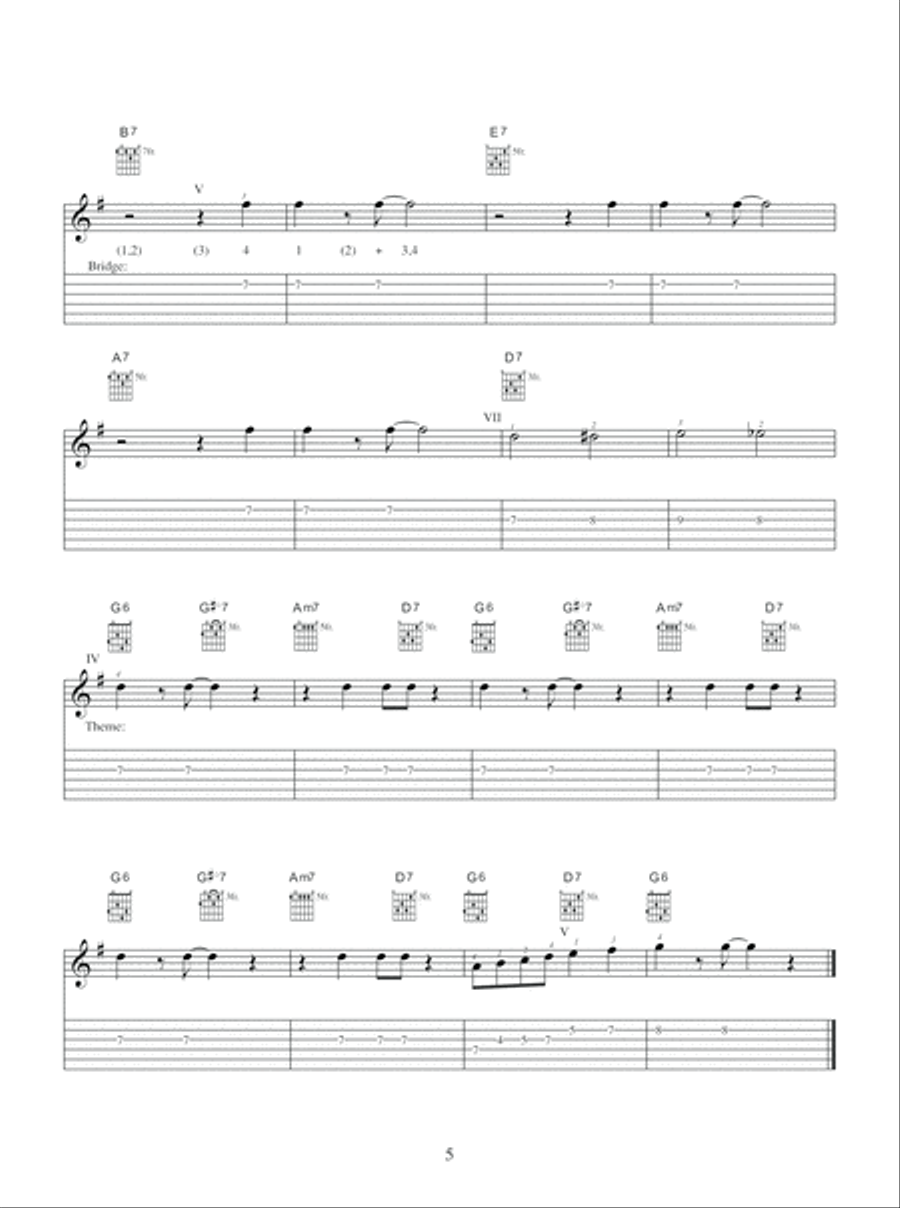 Hot Club Session Acoustic Guitar scores gallery preview page 6