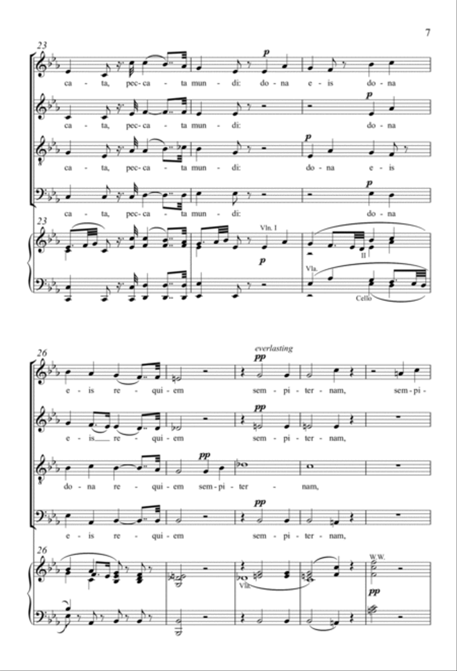 Agnus Dei 4-Part scores gallery preview page 5
