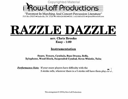 Razzle Dazzle image number null