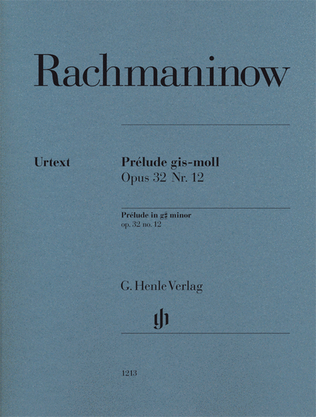 Book cover for Prelude in G-sharp minor, Op. 32 No. 12