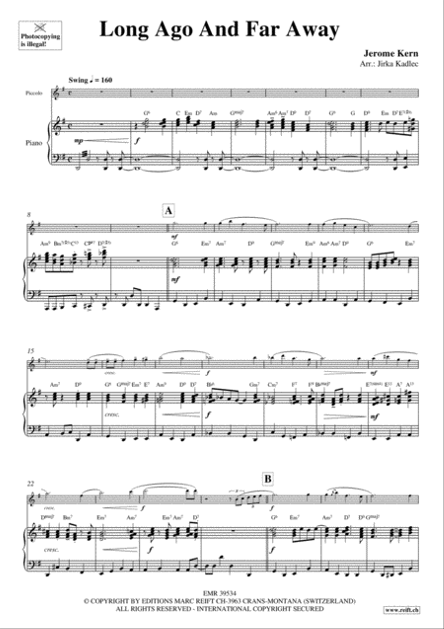 Long Ago And Far Away Piccolo scores gallery preview page 3