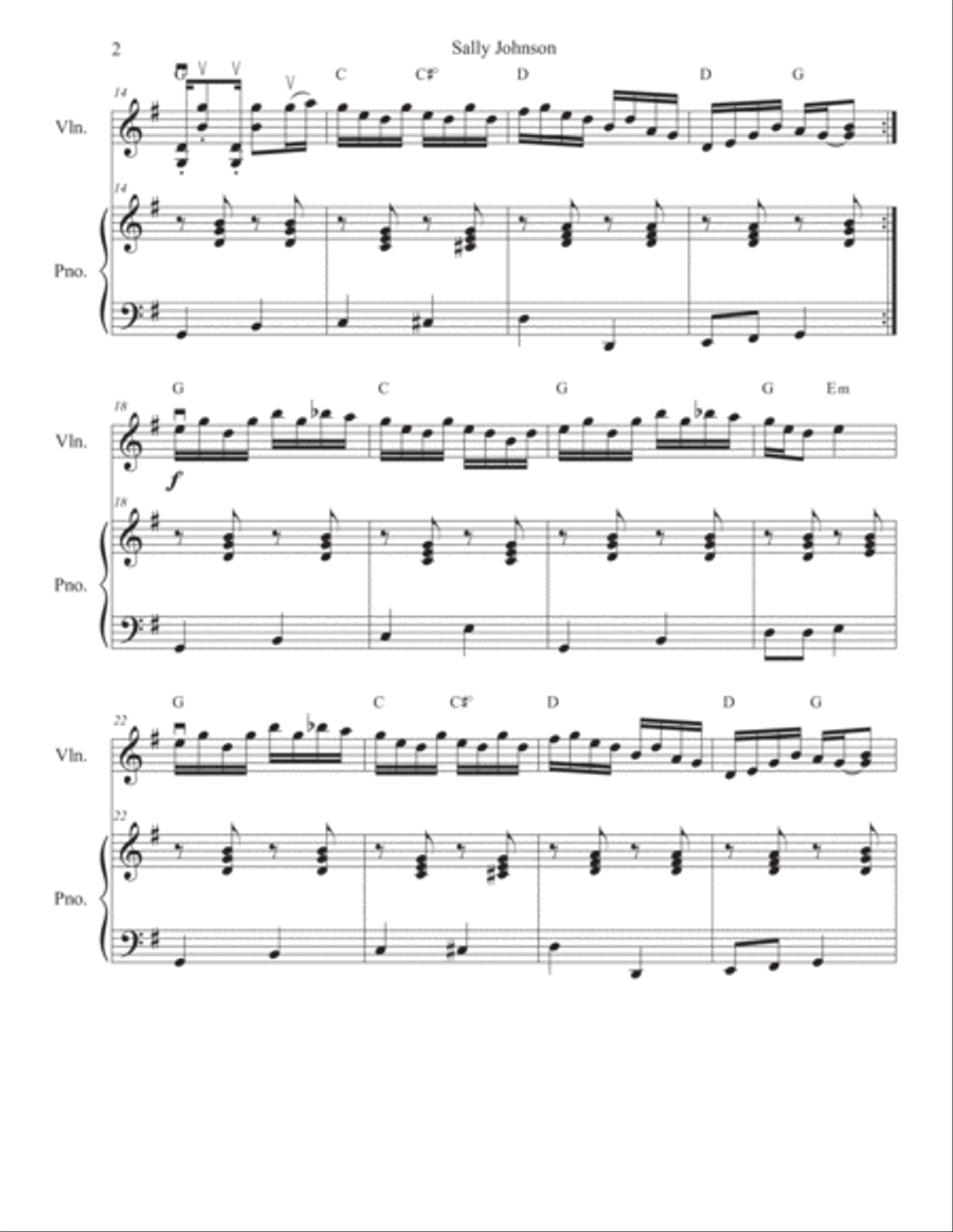 Sally Johnson Sally Johnson Violin Solo scores gallery preview page 2