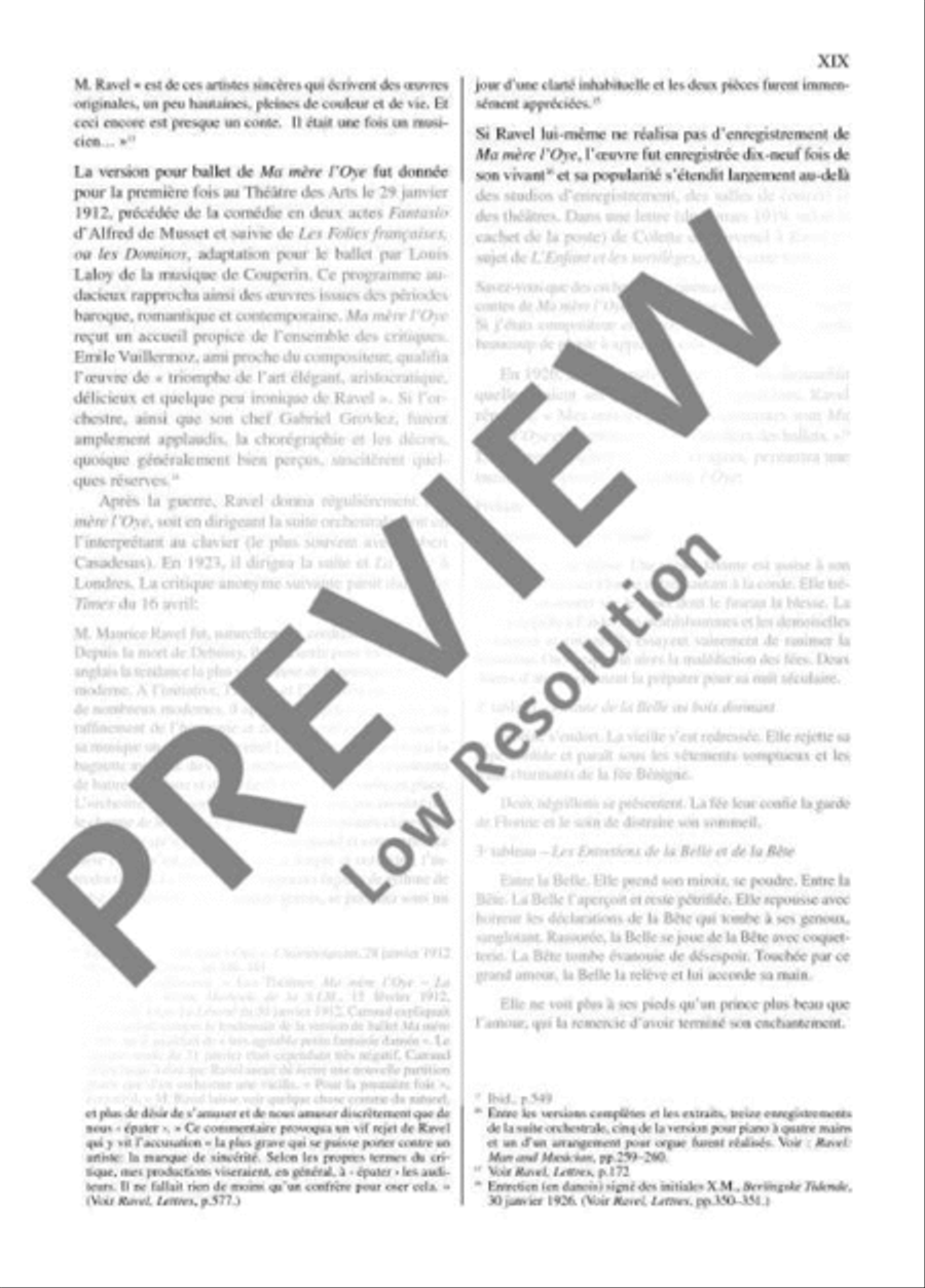 Ma Mère L'Oye Orchestra scores gallery preview page 20