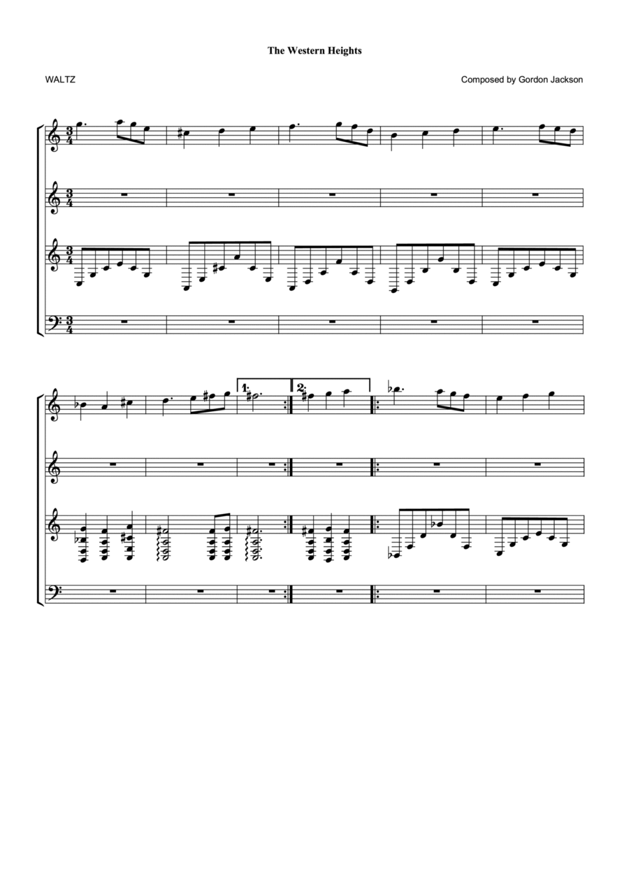 The Western Heights Small Ensemble scores gallery preview page 1